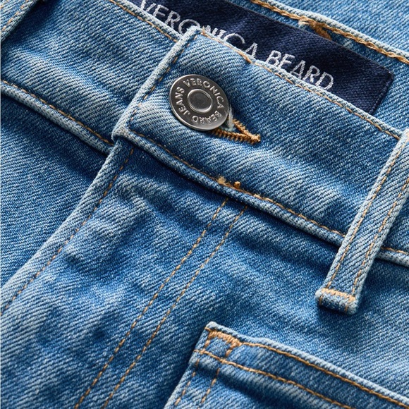 NWOT Veronica Beard Beverly skinny flare w/patch 25 - Picture 3 of 8